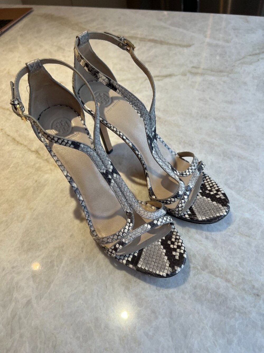 Snakeskin Printed Sandals